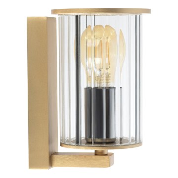 Argon 8752 - Vägglampa för utomhusbruk NORFOLK 1xE27/15W/230V IP44 guld