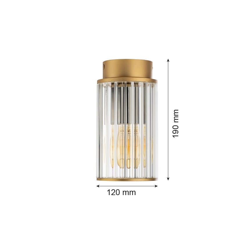 Argon 8774 - Taklampa för utomhusbruk NORFOLK 1xE27/15W/230V IP44 guld