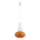 Argon 8822 - Ljuskrona med textilsladd DIEGO 1xGU10/5W/230V vit/orange