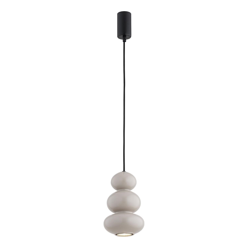 Argon 8825 - Ljuskrona med textilsladd ORLANDO 1xGU10/5W/230V grå
