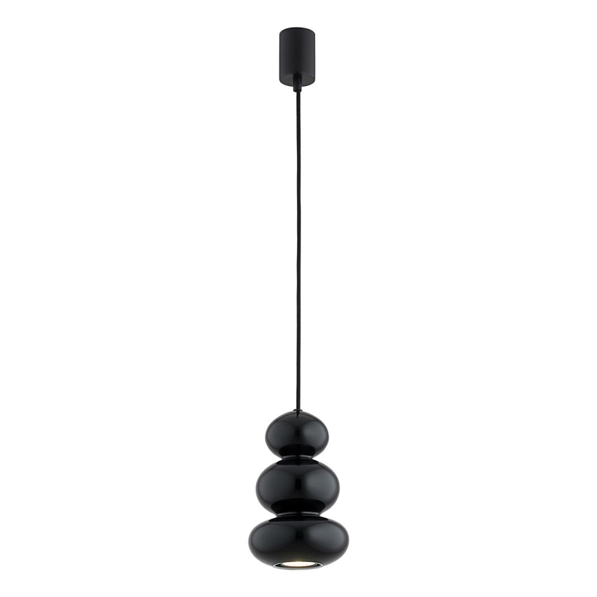 Argon 8827 - Ljuskrona med textilsladd ORLANDO 1xGU10/5W/230V svart