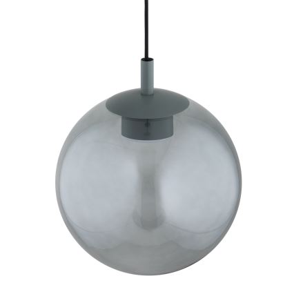 Argon 8830 - Ljuskrona med textilsladd SACRAMENTO 1xGX53/8W/230V grön/rökig