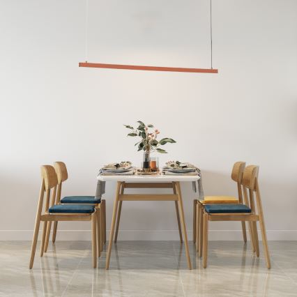 Argon 8834 - LED ljuskrona med textilsladd MIAMI LED/37W/230V 3000K brun