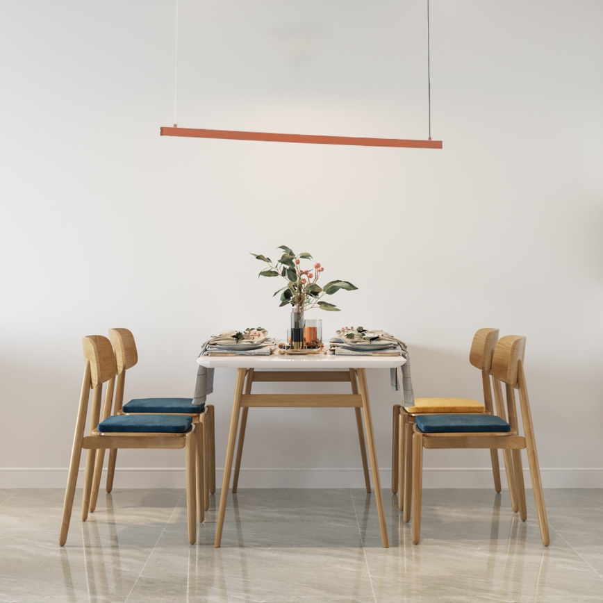 Argon 8834 - LED ljuskrona med textilsladd MIAMI LED/37W/230V 3000K brun
