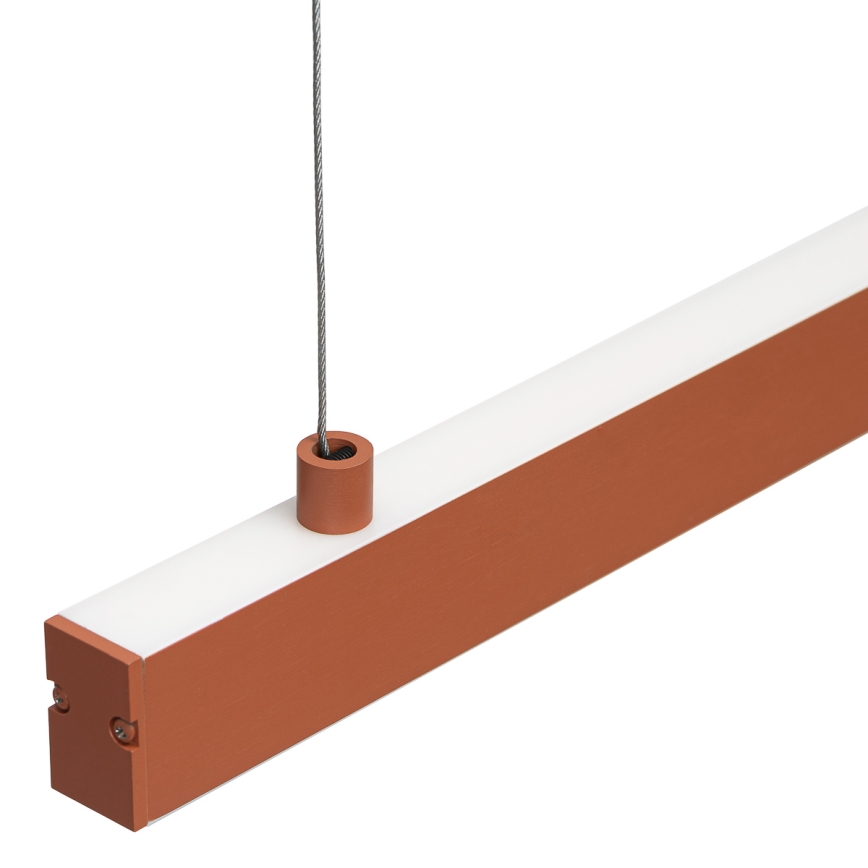 Argon 8834 - LED ljuskrona med textilsladd MIAMI LED/37W/230V 3000K brun