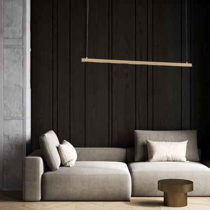 Argon 8836 - LED ljuskrona med textilsladd MIAMI LED/37W/230V 3000K guld