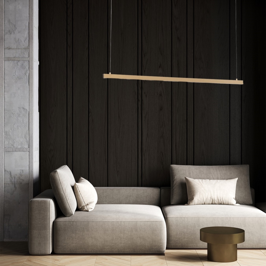 Argon 8836 - LED ljuskrona med textilsladd MIAMI LED/37W/230V 3000K guld