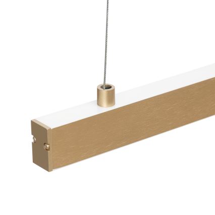 Argon 8836 - LED ljuskrona med textilsladd MIAMI LED/37W/230V 3000K guld