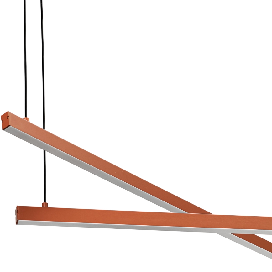 Argon 8837 - LED ljuskrona med textilsladd MIAMI LED/74W/230V 3000K brun