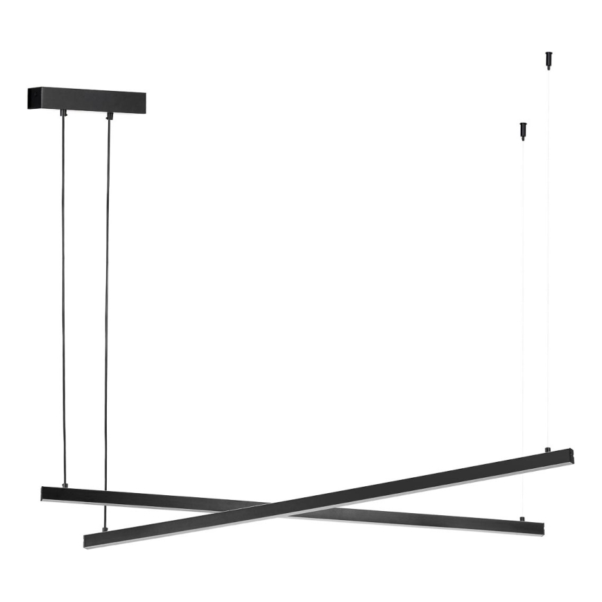 Argon 8838 - LED ljuskrona med textilsladd MIAMI LED/74W/230V 3000K svart