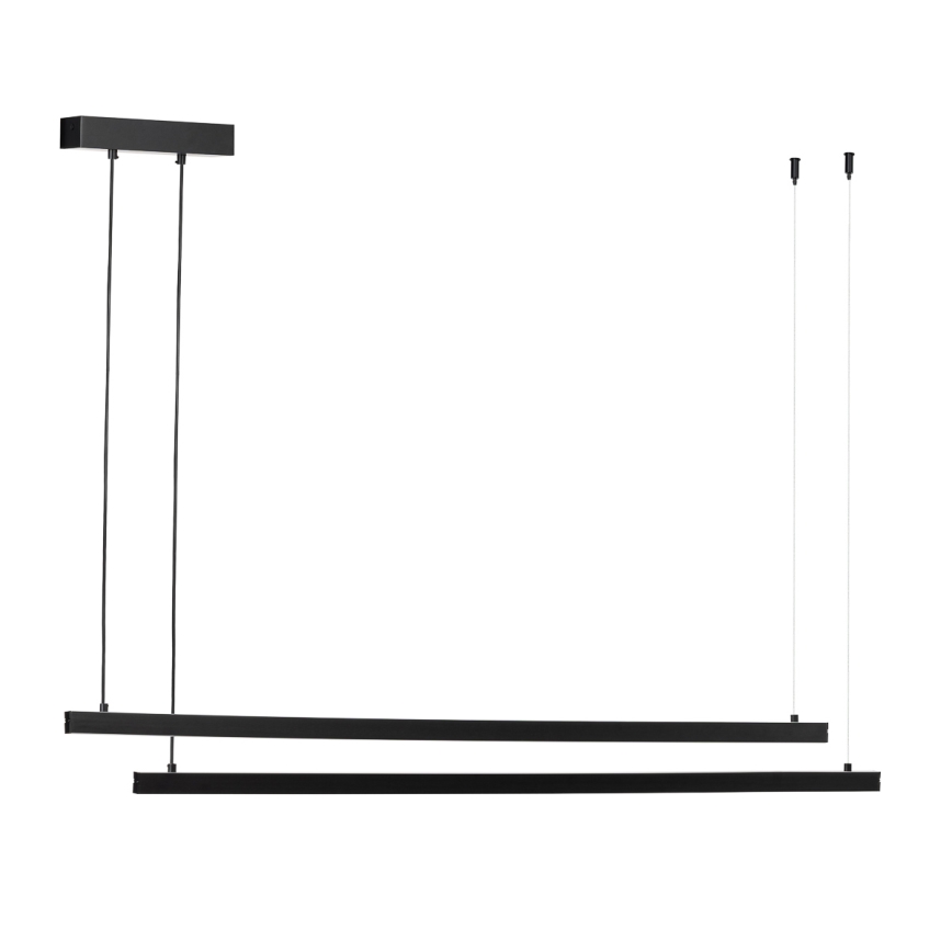Argon 8838 - LED ljuskrona med textilsladd MIAMI LED/74W/230V 3000K svart