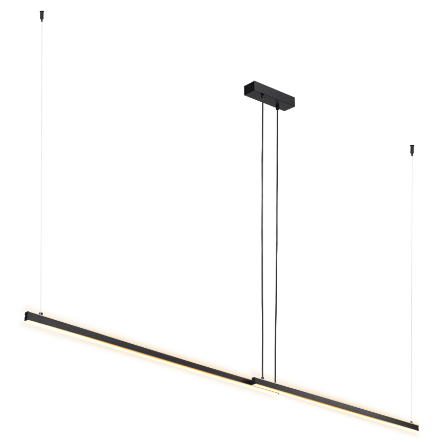 Argon 8838 - LED ljuskrona med textilsladd MIAMI LED/74W/230V 3000K svart