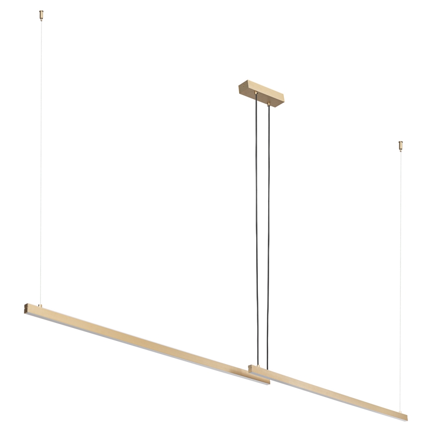 Argon 8839 - LED ljuskrona med textilsladd MIAMI LED/74W/230V 3000K guld