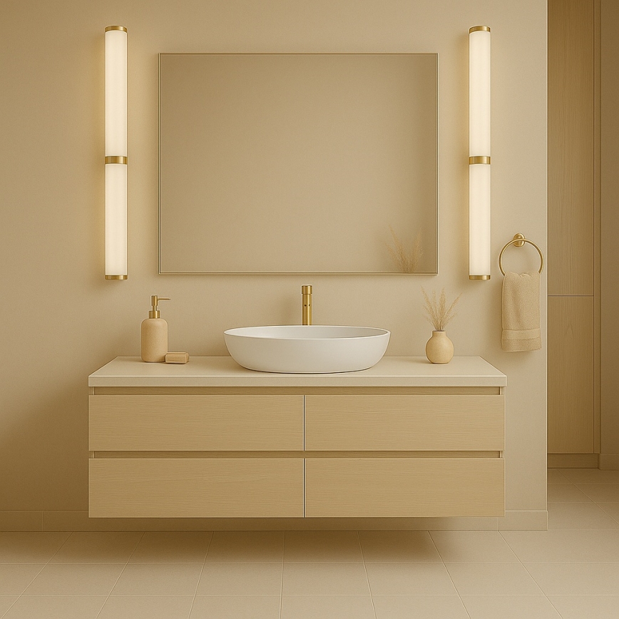 Argon 8926 - BATUMI LED-spegelbelysning för badrum LED/24W/230V 3000K IP44 guld