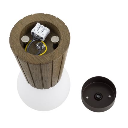 Argon 8974 - Badrumstaklampa VOLANTE 1xG9/6W/230V IP44 Ø 12 cm brun