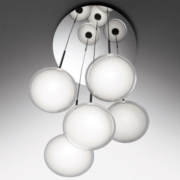 Artemide 0355030A - LED ljusreglerad ljuskrona på textilsladd ORSA CLUSTER LED/37W/230V 3000K
