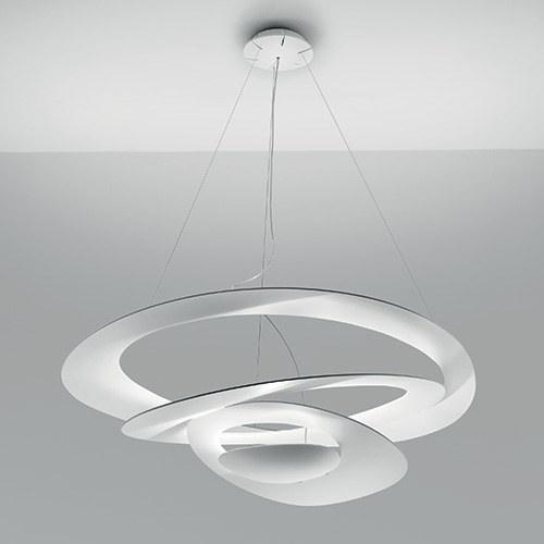 Artemide 1239010A - Ljuskrona med textilsladd PIRCE 1xR7s/11W/230V 97 cm vit