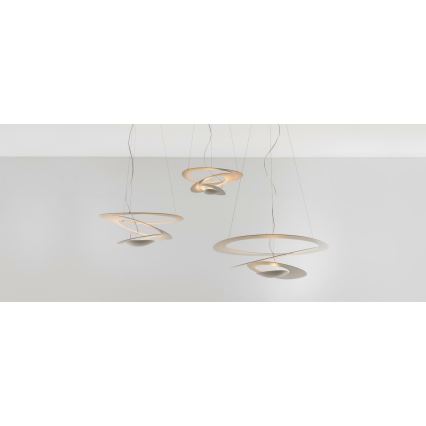 Artemide 1256110A - LED ljusreglerad ljuskrona på textilsladd PIRCE LED/44W/230V 3000K vit