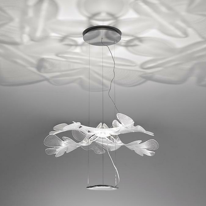 Artemide 1628010APP - LED ljusreglerad ljuskrona på textilsladd CHLOROPHILIA LED/44W/230V 3000K