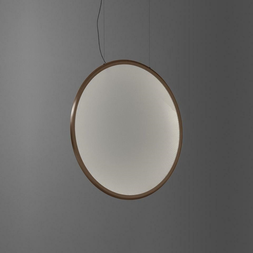 Artemide 1992060APP - LED ljusreglerad ljuskrona på textilsladd DISCOVERY LED/40W/230V 3000K brons