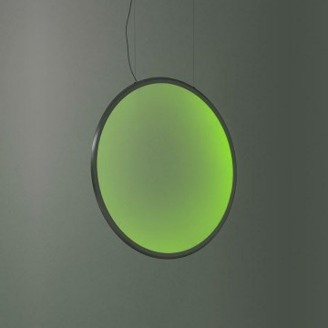 Artemide 1992310APP - LED RGBW Ljusreglerad ljuskrona på textilsladd DISCOVERY LED/42W/230V 2700-6500K antracit