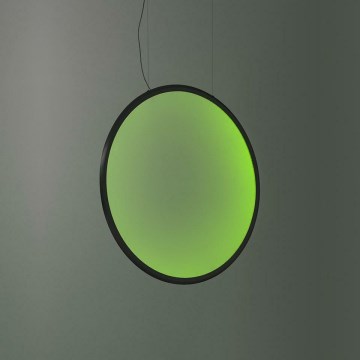 Artemide 1992330APP - LED RGBW Ljusreglerad ljuskrona på textilsladd DISCOVERY LED/42W/230V 2700-6500K svart