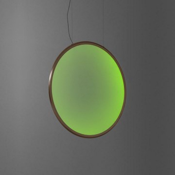 Artemide 1992360APP - LED RGBW Ljusreglerad ljuskrona på textilsladd DISCOVERY LED/42W/230V 2700-6500K brons
