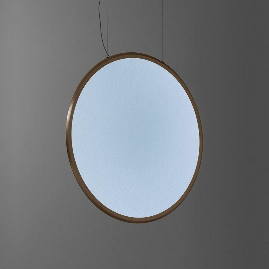 Artemide 1993260APP - LED ljusreglerad ljuskrona på textilsladd DISCOVERY LED/71W/230V 2700-6500K brons
