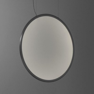 Artemide 1994010APP - LED ljusreglerad ljuskrona på textilsladd DISCOVERY LED/80W/230V 3000K antracit