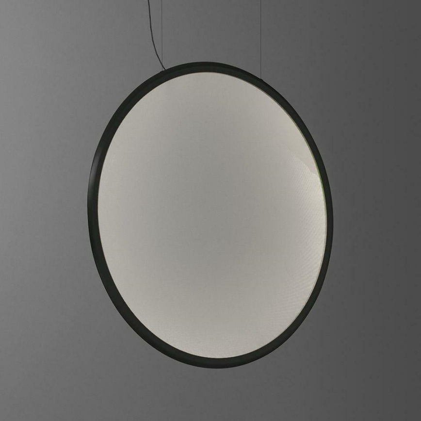 Artemide 1994030APP - LED ljusreglerad ljuskrona på textilsladd DISCOVERY LED/80W/230V 3000K svart