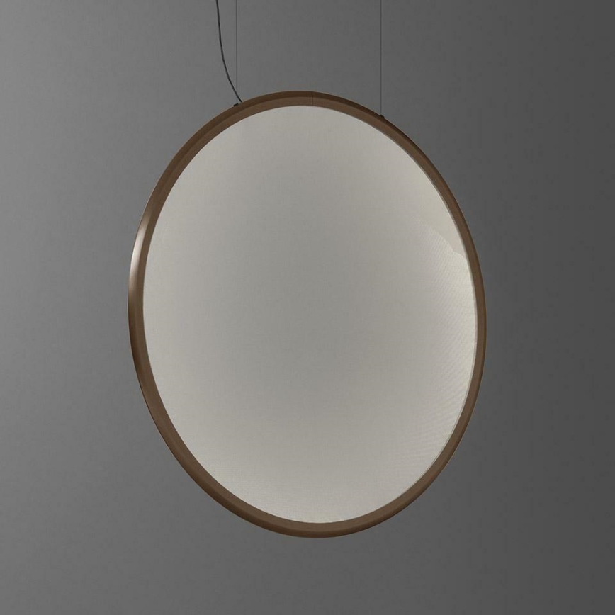 Artemide 1994060APP - LED ljusreglerad ljuskrona på textilsladd DISCOVERY LED/80W/230V 3000K brons