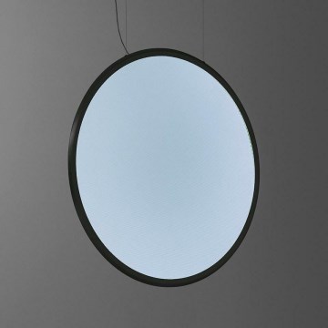 Artemide 1994230APP - LED ljusreglerad ljuskrona på textilsladd DISCOVERY LED/84W/230V 2700-6500K svart