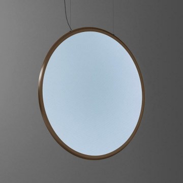 Artemide 1994260APP - LED ljusreglerad ljuskrona på textilsladd DISCOVERY LED/84W/230V 2700-6500K brons