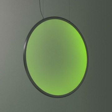 Artemide 1994310APP - LED RGBW Ljusreglerad ljuskrona på textilsladd DISCOVERY LED/79W/230V 2700-6500K antracit