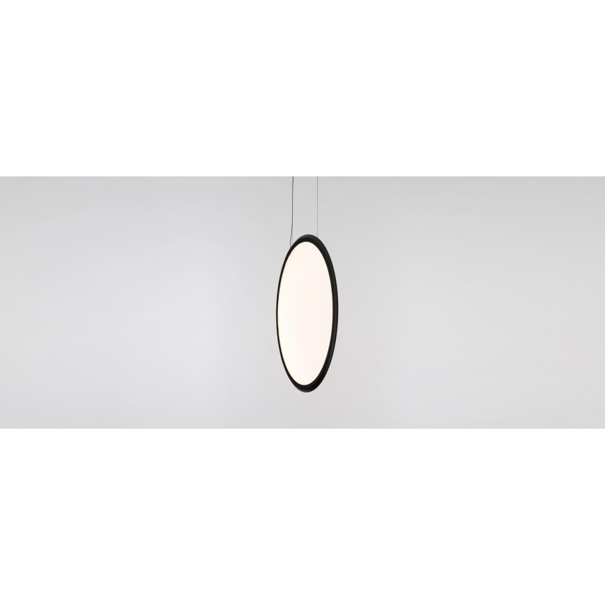 Artemide 1994330APP - LED RGBW Ljusreglerad ljuskrona på textilsladd DISCOVERY LED/79W/230V 2700-6500K svart