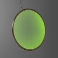 Artemide 1994360APP - LED RGBW Ljusreglerad ljuskrona på textilsladd DISCOVERY LED/79W/230V 2700-6500K brons