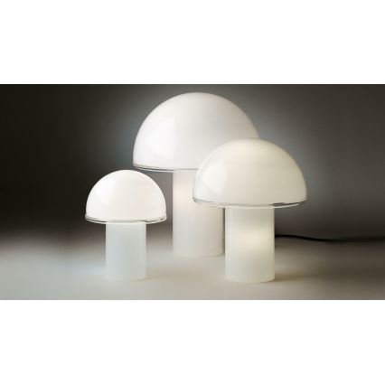 Artemide A006300 - Bordslampa ONFALE 1xE14/5W/230V + 1xE27/13W vit