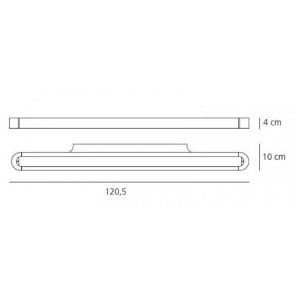 Artemide AR 1917010A - LED Väggbelysning TALO 120 1xLED/51W/230V