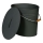 Askhink med lock 24 l antracit