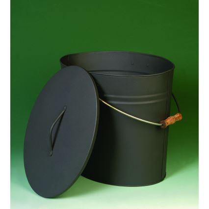 Askhink med lock 24 l antracit