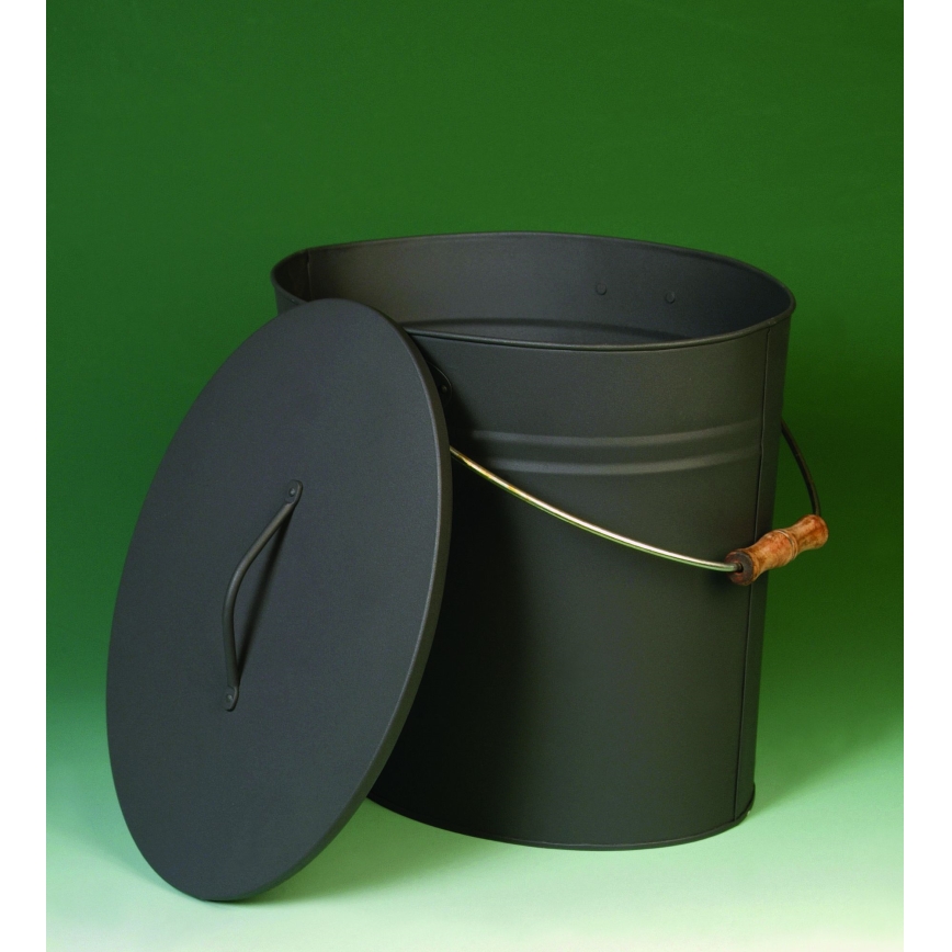 Askhink med lock 24 l antracit