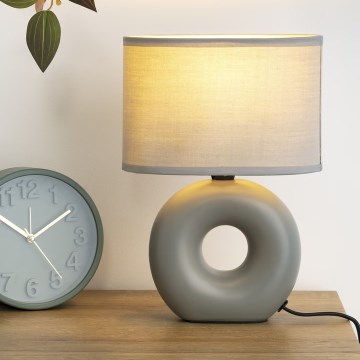 Atmosphera - Bordslampa BARU 1xE14/40W/230V grå