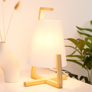 Atmosphera - Bordslampa GONG 1xE14/40W/230V bambu