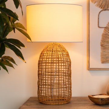 Atmosphera - Bordslampa KARLA 1xE27/25W/230V rotting