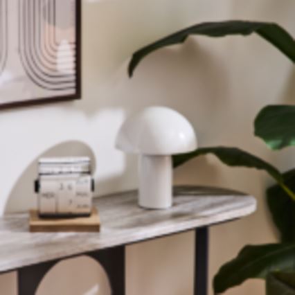 Atmosphera - Bordslampa LITO 1xE27/25W/230V vit