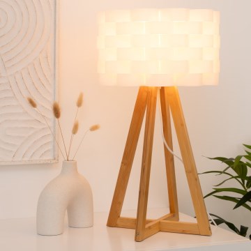 Atmosphera - Bordslampa MOKI 1xE14/40W/230V bambu