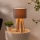 Atmosphera - Bordslampa MOLU 1xE27/25W/230V tall/grå