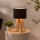 Atmosphera - Bordslampa MOLU 1xE27/25W/230V tall/svart