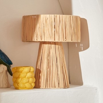 Atmosphera - Bordslampa ORANE 1xE27/40W/230V jute