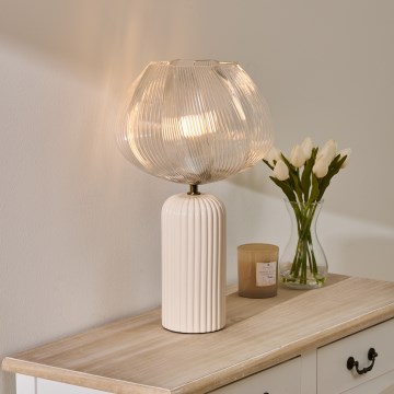 Atmosphera - Bordslampa PHYLAS 1xE14/40W/230V beige